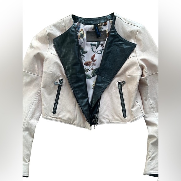 Benheart Cropped Leather Jacket โ Made in Italy ๐ฎ๐น Jeffrey size 44 (M) - Picture 3 of 11